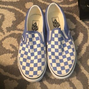 Blue Checkered Vans